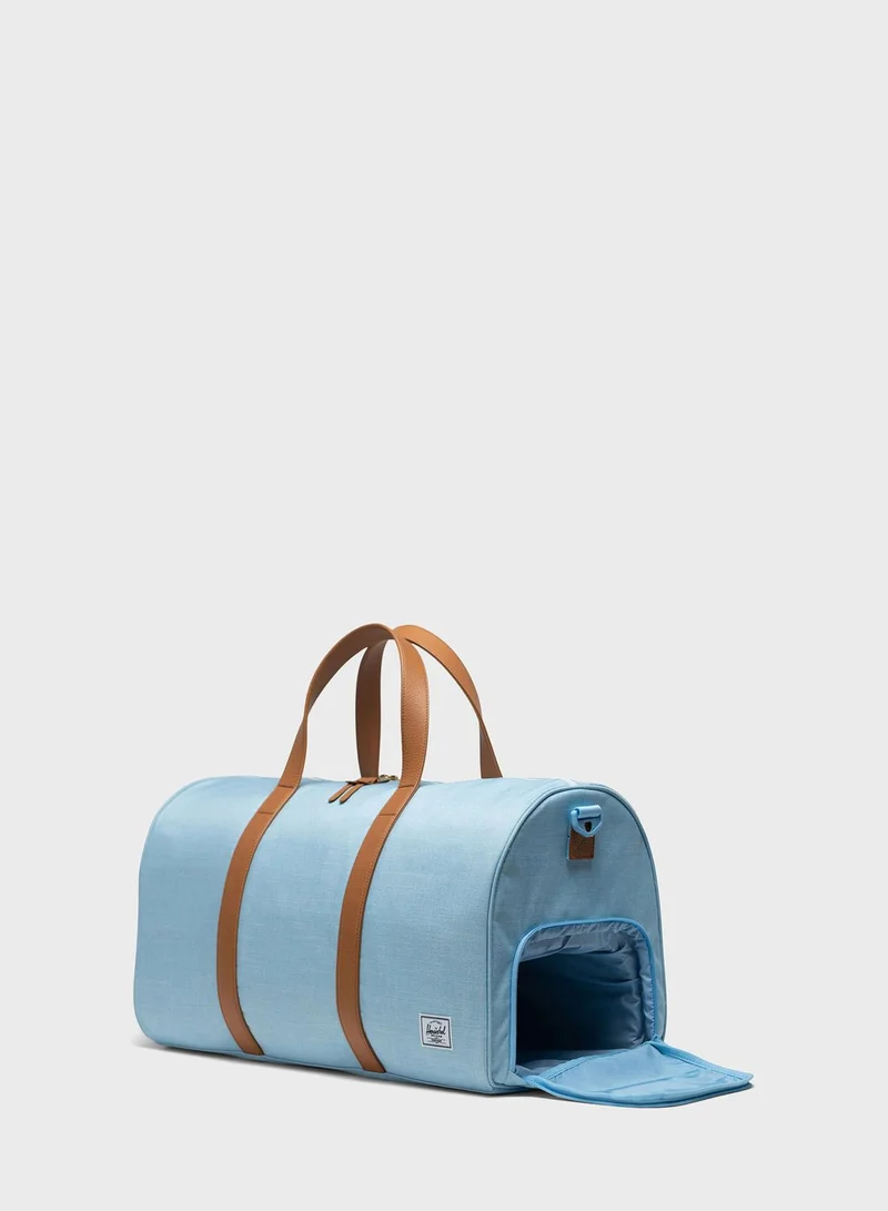 Herschel Logo Detail Zip Over Duffle Bag