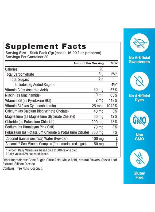 FORCE FACTOR Liquid Labs Electrolytes Powder Packets—Lemon Lime—Hydration Packets to Make Electrolyte Water with 5 Essential Electrolytes, Vitamins, Minerals, and Antioxidants, 20 Stick Packs - Image 5