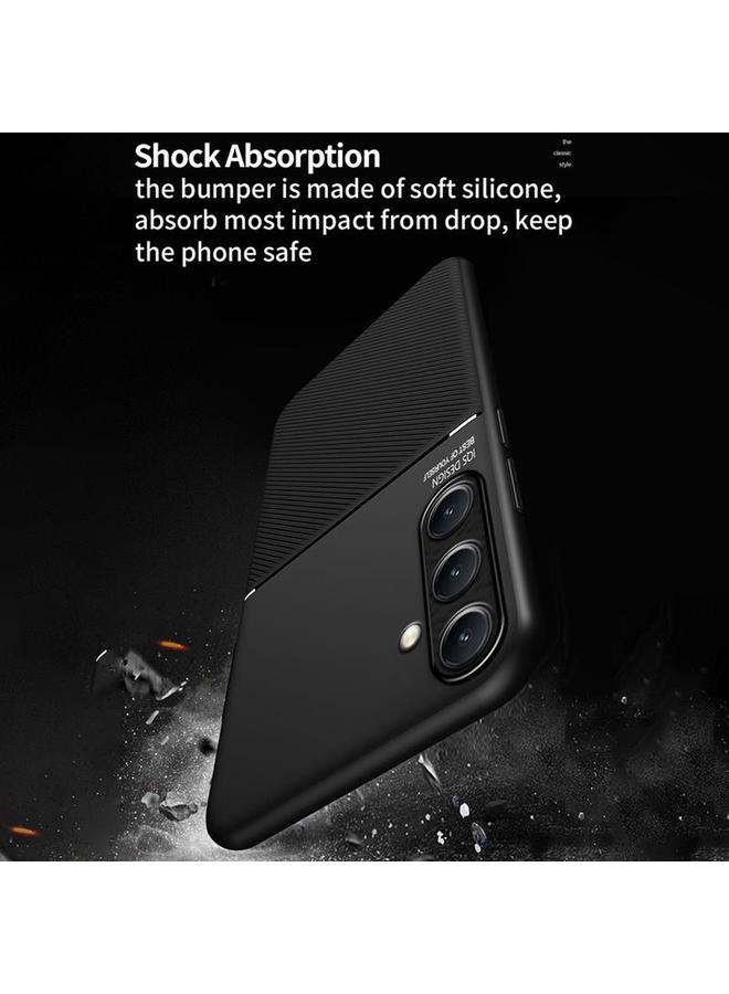 S-TOP Case For Samsung Galaxy A56 5G Classic Tilt Strip Grain Magnetic PC Hybrid TPU Phone Case - Image 4