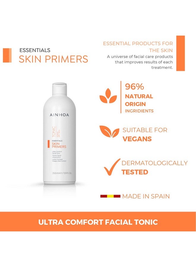 Ainhoa Primer for All Skin Types - 350ml Ultra Comfort Vegan Facial Tonic with Rice Water & Hyaluronic Acid, Hydrating Primer for Face, Ideal for Dry Skin, 350ml - Image 2