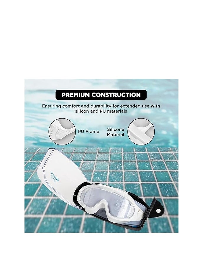 ENDLESS  - EL1009 Premium Swimming Goggle with Anti-Fog and UV Protection | Material : Silicon, PU | Stylish Big Frame for more Visibility | Soft Silicone Gasket for Leak Proof | With Hard Case - Image 1