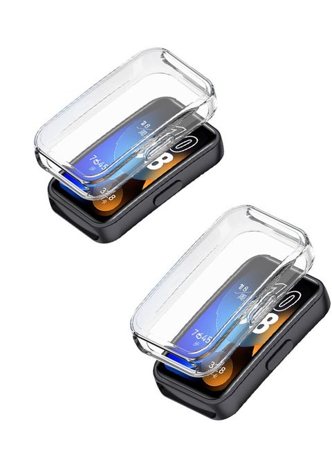 2 أجهزة كمبيوتر لفرقة Huawei 8/Huawei Band 9/Huawei Band 10 TPU Case Protection Case Clear