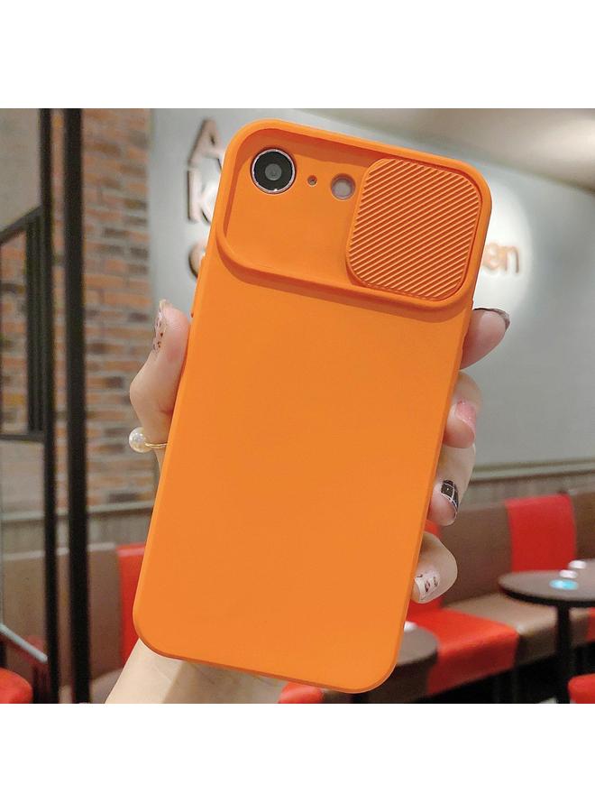 S-TOP Case For iPhone 16e Slid Camera Shield Liquid Silicone TPU Phone Case - Image 1