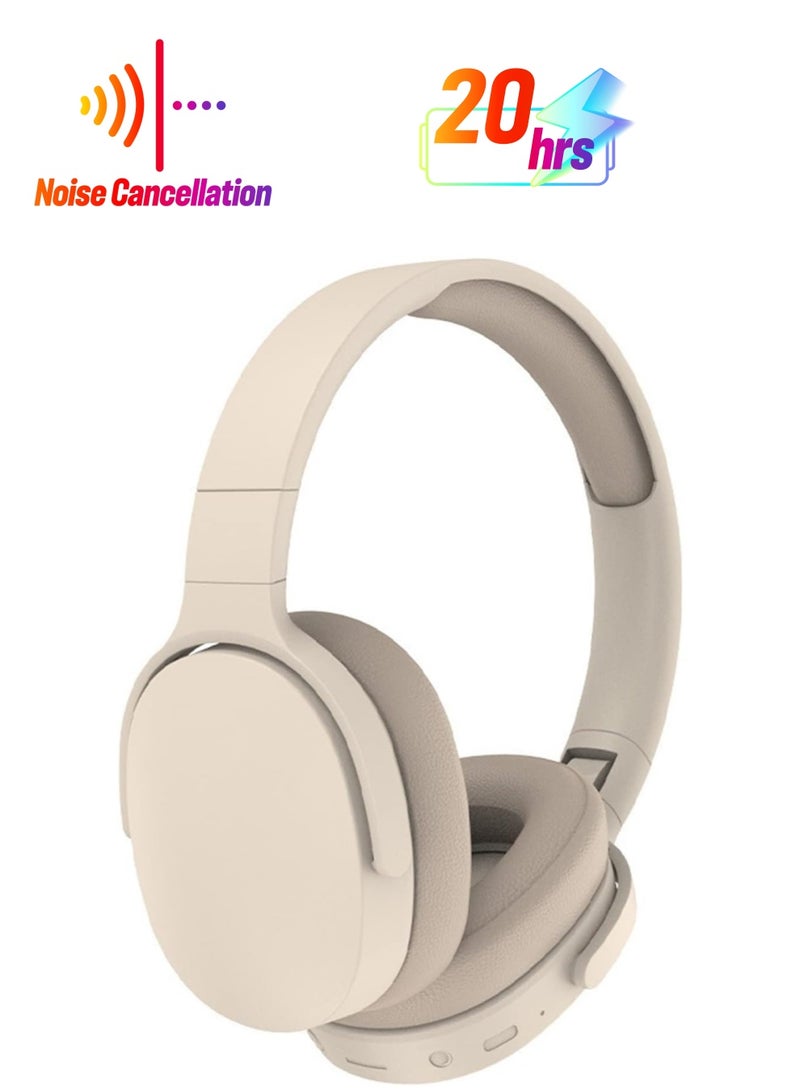 P2961 Head-worn Bluetooth Headset Wireless Heavy Bass Headset Full-ear Ultra-long Battery Life Bluetooth Headset with Intelligent Noise Cancellation, Foldable Wireless Headset HiFi, Ergonomic Blueto - Image 1