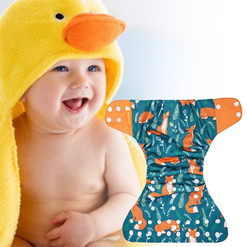 Cloth Diaper: Multicolor, Premium Breathable Waterproof Fabric, Adjustable 36cm To 46cm - Washable Reusable, Insert Opening For Stronger Absorbency Cloth Diaper Inserts For Babies And Toddlers - Image 4