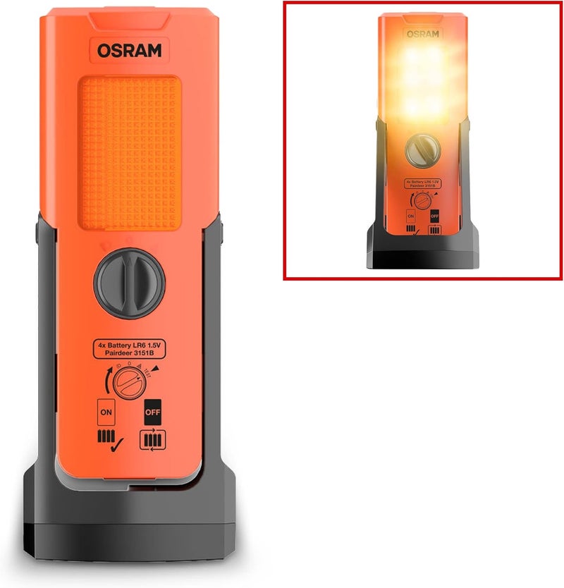 أوسرام OSRAM LEDguardian® TRUCK FLARE Signal TA19، ضوء تحذير LED قائم للشاحنات والحافلات والمركبات التي يزيد وزنها عن 3.5 طن، LEDSL103، ضوء واحد تصميم موحد شامل - Image 3