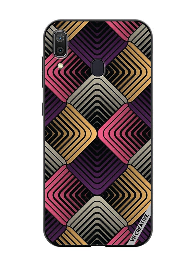 VR CREATIVE Protective Case Cover For Samsung Galaxy A30 Abstract 2 Design Multicolour - Image 1