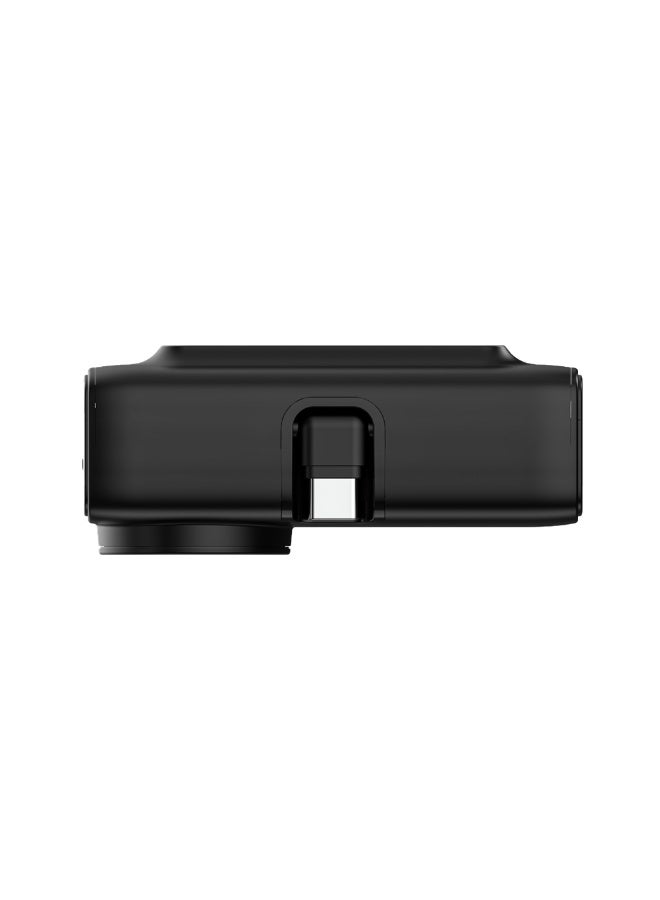 ليفيلو باور بانك محمول من ليفيلو نوفا ميني، سعة 5000 مللي أمبير/ساعة، 20 واط بتقنية PD، موصلات دوارة من النوع C وLightning، شاحن لاسلكي لساعة أبل، حامل مدمج، مؤشر بطارية LED - أسود - Image 5