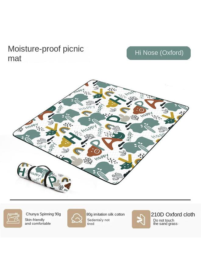Bluejw Ultrasonic Moisture-proof Mat Thickened Waterproof Portable Outdoor Tent Mat Camping Outing Aluminum Film Oxford Base Picnic Cloth - Image 1