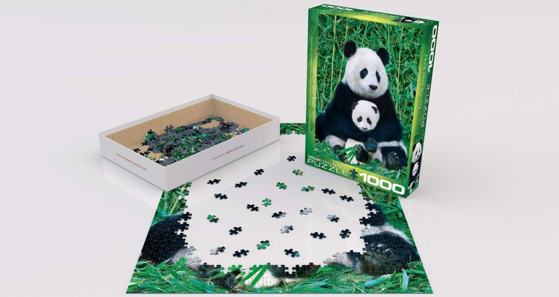EuroGraphics Panda and Baby 1000 Piece Puzzle, Multicolor, 6000-0173 - Image 3