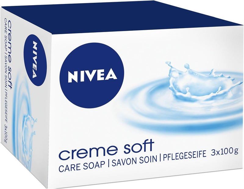 NIVEA soap in Pickup Creme Soft100 g Pack of 3