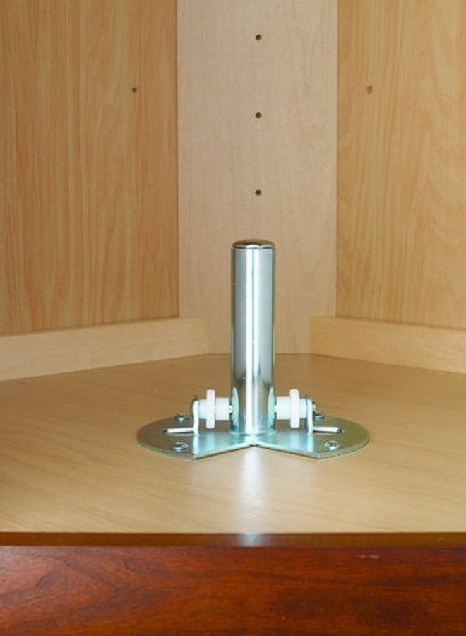 Rev-A-Shelf Bottom Mount Lazy Susan Hardware Components One Shelf Hardware Set - Image 3