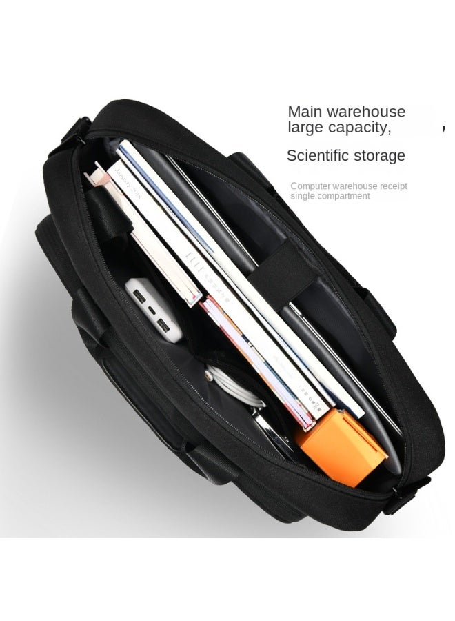 سبوت حقيبة كمبيوتر محمول بحمالة كتف محمولة، سعة كبيرة، تخزين عالي المستوى، حقيبة مبطنة ملائمة للكمبيوتر المحمول - Image 3