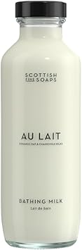 Scottish Fine Soaps Au Lait Bathing Milk 440ml Luxurious Bath Soak with Milk Extracts and Aantioxident Vitamin E - Image 1