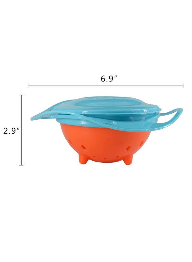 Ztl Gyro Bowl 360 Dgree Rotation Spill Resistant Gyroscopic Bowl With Lid - Image 4