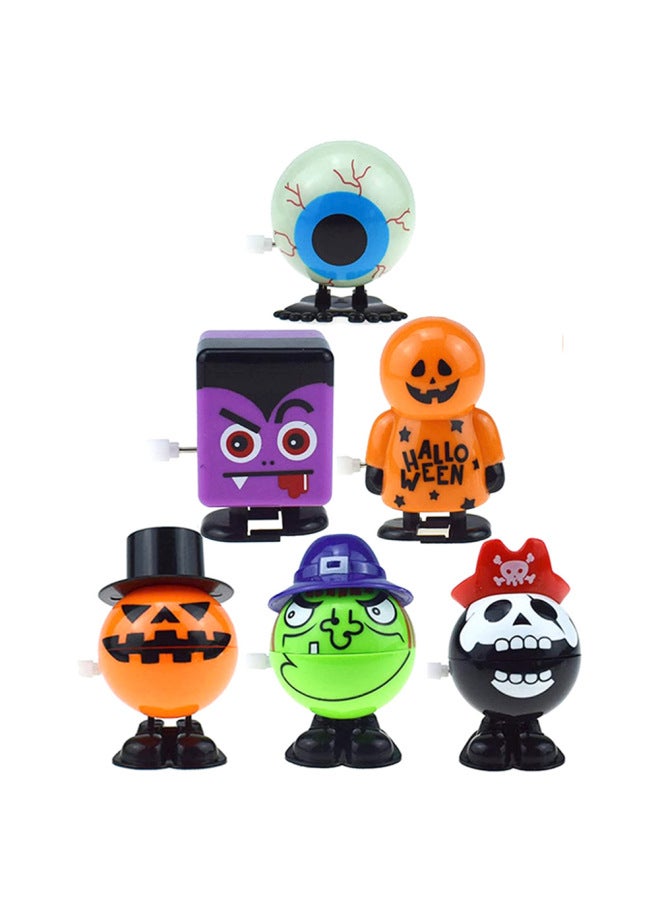 Loquat Wind-Up Toy Gift Set Jumping Walking Pirate Head Witch Skeleton Children's Day Gifts Plastic Funny Prank Toys For Kids-Color:6A  Coil Suit - Image 1