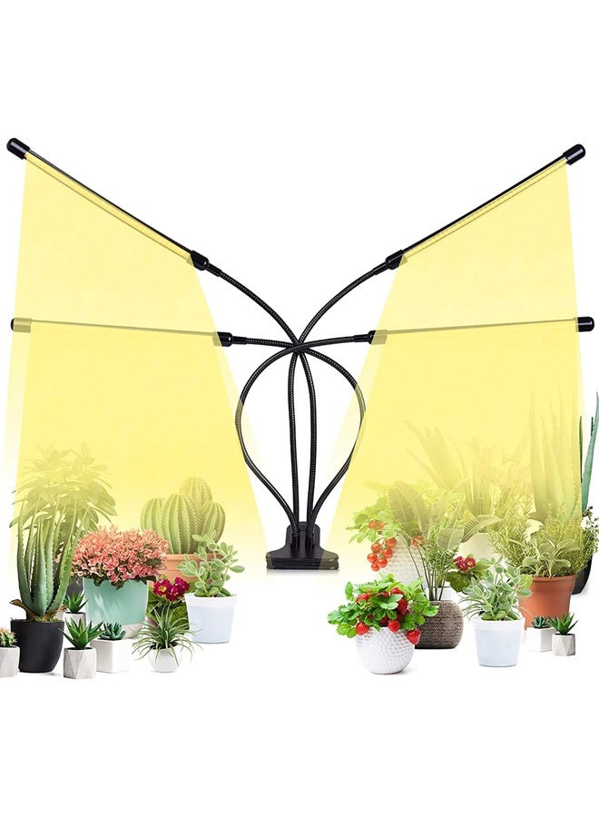 DUNISO EM Grow Lights for Indoor Plant Full Spectrum with 80 LED Grow Lamps Beads，Adjustable Gooseneck, Timer 3/6/12H, 4 Modes, 5 Brightness Levels  - Image 1