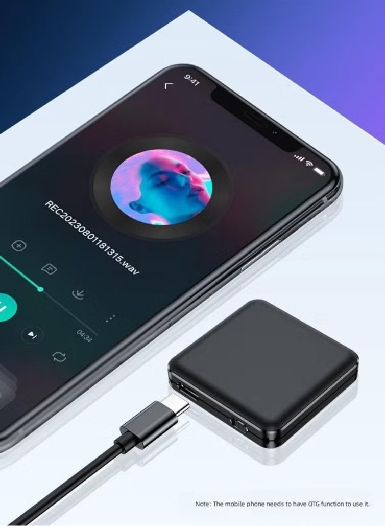 مسجل صوت رقمي للمحاضرات والاجتماعات والمقابلات، تسجيل محيطي بزاوية 360 درجة (32 جيجابايت) - Image 2