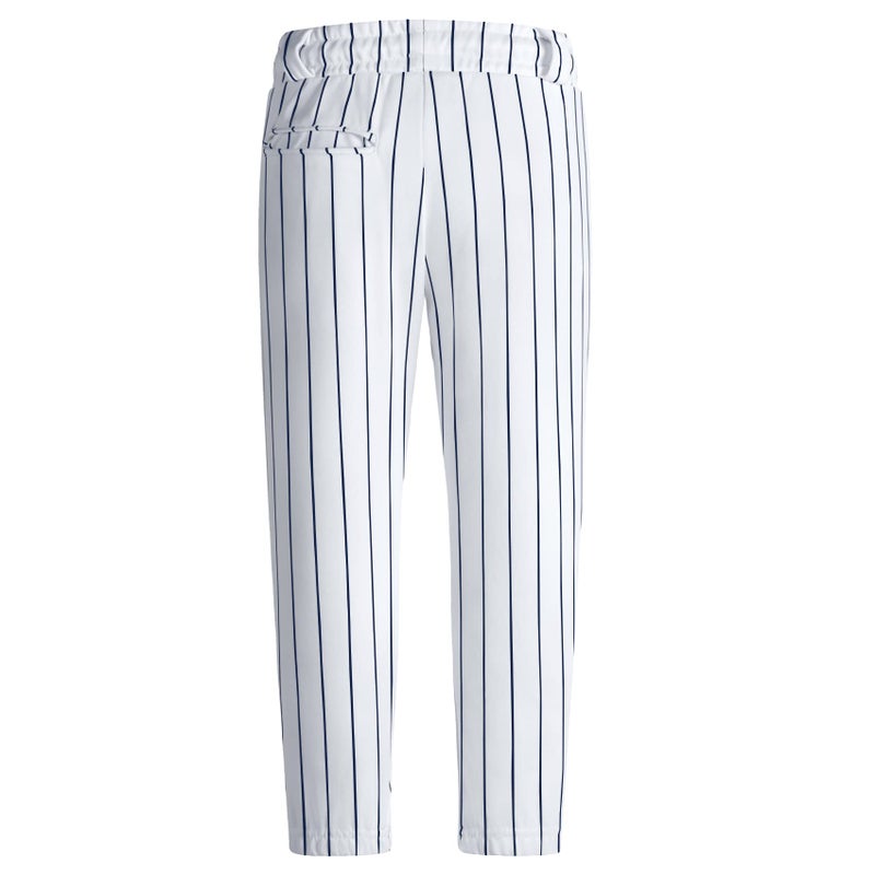 QBK 2T/3T/4T/5T Toddler Baseball Pants Youth Softball Pants Kids Tee Ball Pants for Boy Girl Navy Pinstripeï¼ˆWhite/Navy 2Tï¼‰ - Image 2