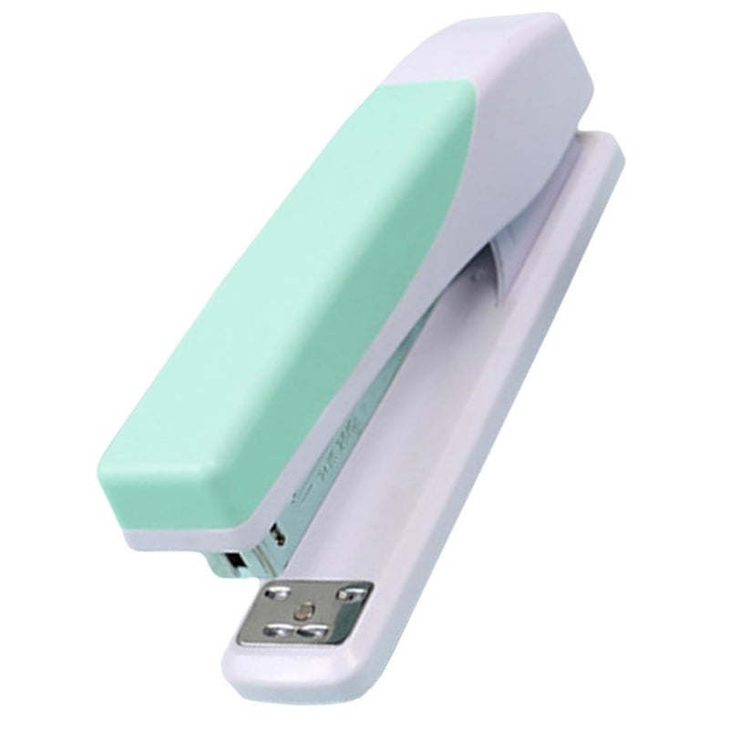 Mint Green Portable Large Capacity Desk Stapler Ergonomic Labor Saving Office Classroom - Image 2