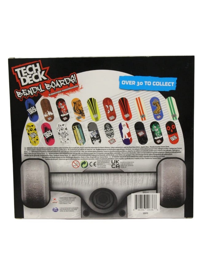 Tech Deck مجموعة TECH DECK Bendy Boards المكونة من 5 قطع، لوحات أصابع مطاطية بعجلات تعمل لاستخدامها كأدوات مسح مصغرة قابلة للجمع - Image 3
