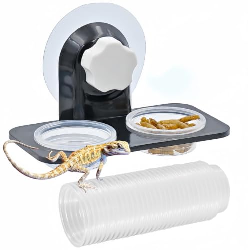 MRTIOO Lizard Gecko Feeding Ledge Holder with 30 pcs 05oz Food Cups Dish - Image 2