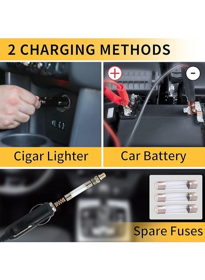 Electric Scissor Car Jack Kit - 3-in-1 Automatic Lifting Set - Includes Electric Impact Wrench & Tire Inflator for SUV & Sedan - Image 5