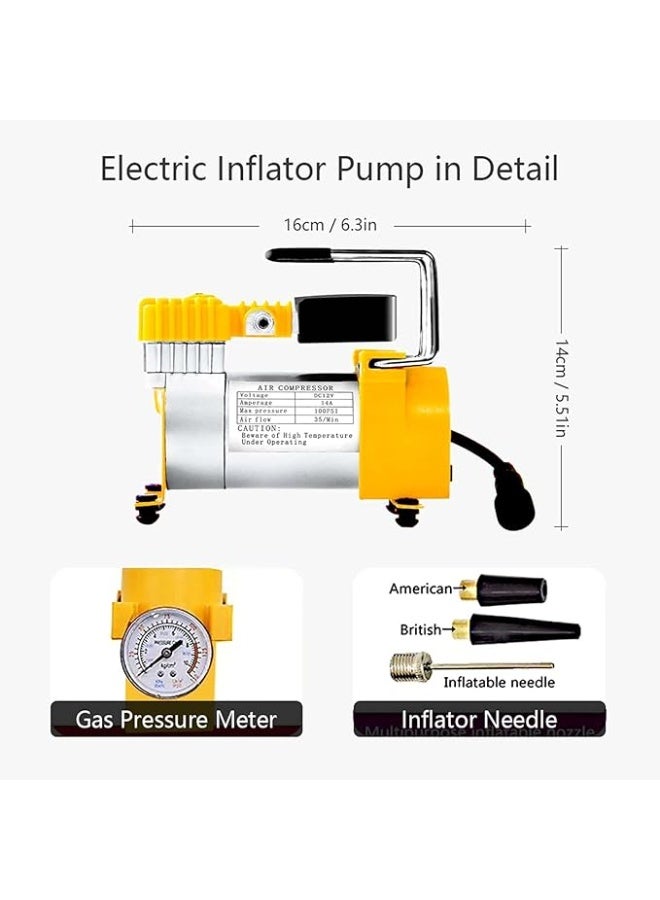 Electric Scissor Car Jack Kit - 3-in-1 Automatic Lifting Set - Includes Electric Impact Wrench & Tire Inflator for SUV & Sedan - Image 4
