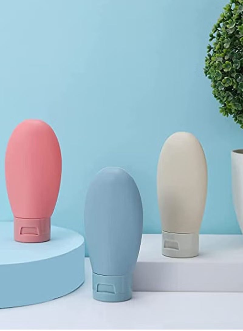 3 Pcs Travel Bottles Set 60ML Travel Bottles Containers Small Mini Empty Plastic Squeeze Bottles for Travel Toiletries Shampoo and Conditioner with Storage Bag - Image 5