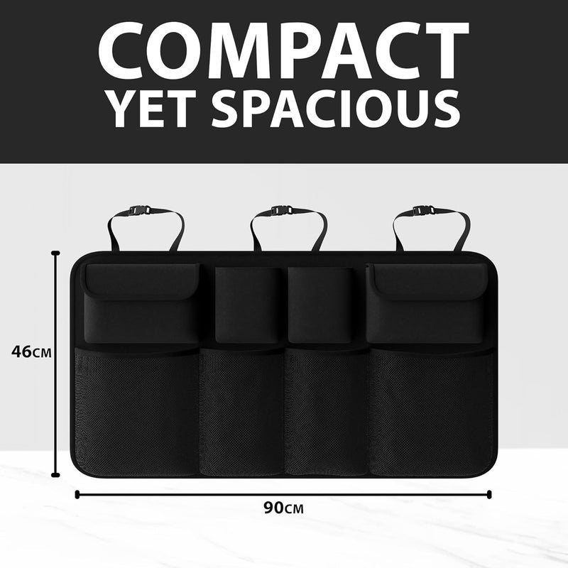 ZENO Car Boot Seat Organiser with 8 Storage Bags - Foldable and Waterproof - Image 5