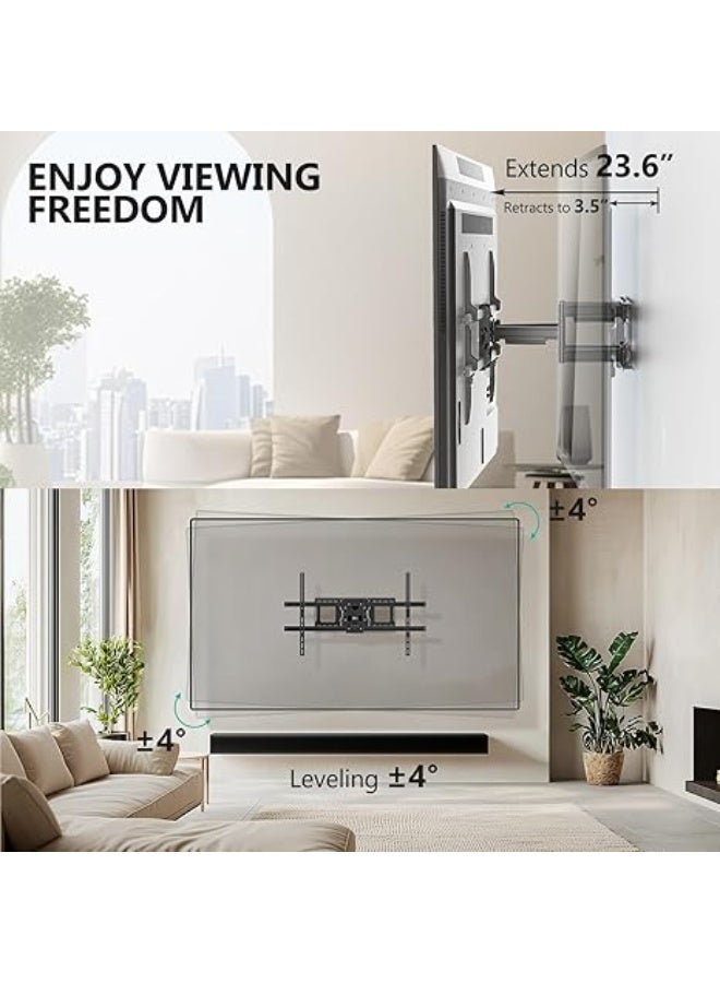 Heavy-Duty Full Motion TV Wall Mount Bracket for 65–120 Inch TVs – Swivel, Tilt, Rotatable, Supports up to 220 lbs, VESA up to 1000x600 - Image 4