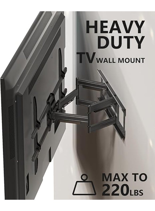 Heavy-Duty Full Motion TV Wall Mount Bracket for 65–120 Inch TVs – Swivel, Tilt, Rotatable, Supports up to 220 lbs, VESA up to 1000x600 - Image 5