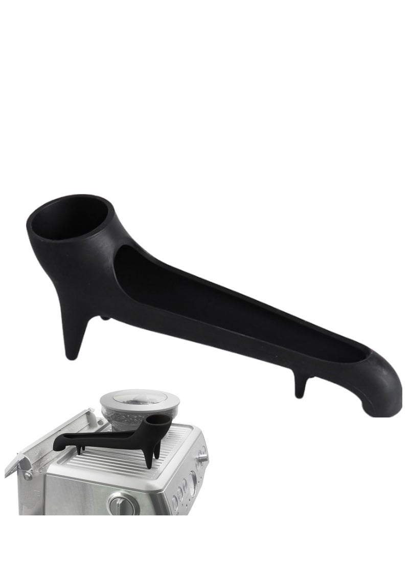 SYOSI Water Tank Funnel for Espresso Machine, Water Tank Quick Access Espresso Funnel, Silicone Coffee Funnel for Espresso Machine with Water Tank Fast Flowing Work (Black)  - Image 1