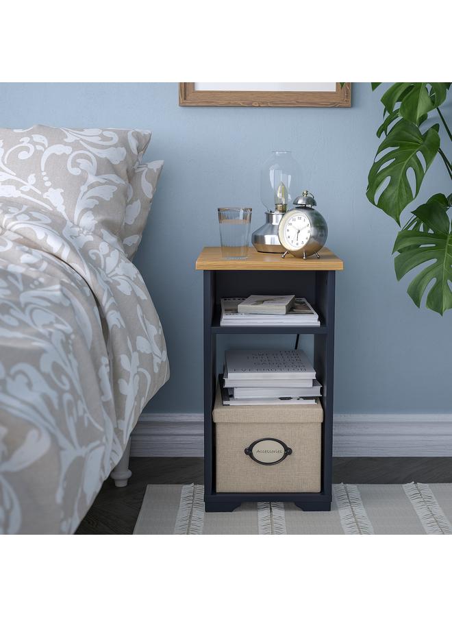 Zaboon Side Table, Black-Blue, 40X32 Cm - Image 4