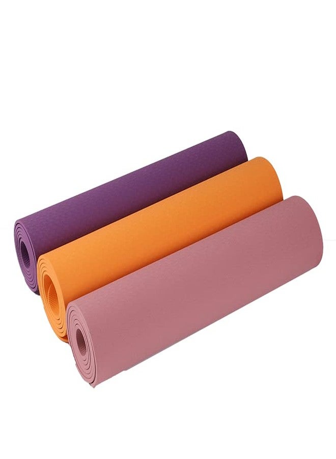 Canbee بساط يوغا متعدد الألوان من كانبي، سمك 4 مم، مصنوع من مادة إيفا، مقاس 2 × 6 قدم، مزود بحزام تعليق. - Image 2