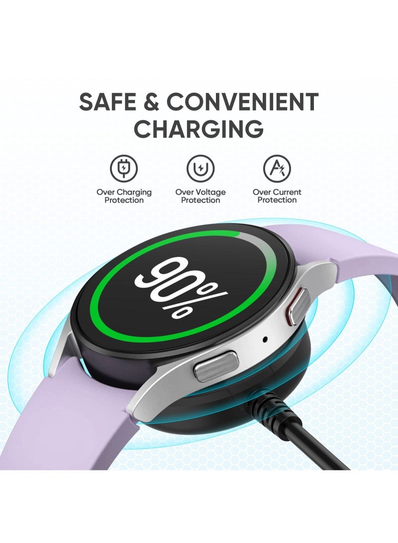1M USB Replacement Watch Charging Cable Suitable For Samsung Galaxy Watch 5 Pro / Galaxy Watch 5 / Galaxy Watch 4 / Galaxy Watch 3 / Galaxy Watch Active 2 / Galaxy Watch Active 1 Black - Image 4