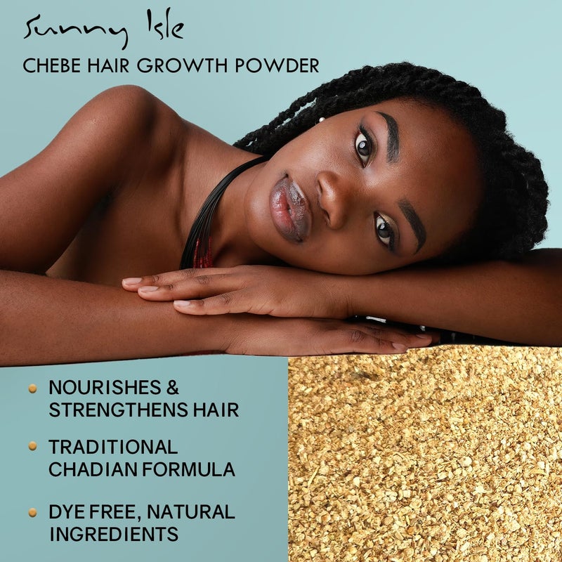 Sunny Isle Pure Chebe Extreme Hydrating Shampoo 12oz | Anti-Breakage, Damage Reversal Formula | Infused with Pure Chebe Powder & Jamaican Black Castor Oil | All Hair Types - Image 3