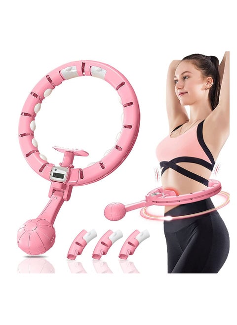 Smart Hula Hoop, Hula Hoops for Adults Weight Loss Plus Size, Weighted Hula Hoop for Easy Removal Adjustable Massage with Smart Counter, Infinite hoop Adjustable Auto-spin Ball Weight