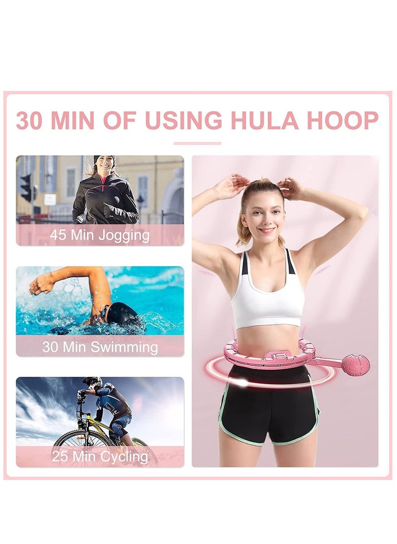 Arabest - Smart Hula Hoop, Hula Hoops for Adults Weight Loss Plus Size, Weighted Hula Hoop for Easy Removal Adjustable Massage with Smart Counter, Infinite hoop Adjustable Auto-spin Ball Weight - Image 1