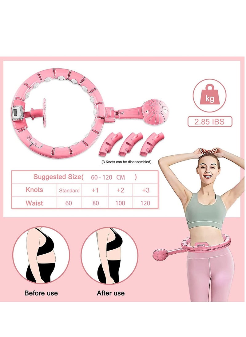 Arabest - Smart Hula Hoop, Hula Hoops for Adults Weight Loss Plus Size, Weighted Hula Hoop for Easy Removal Adjustable Massage with Smart Counter, Infinite hoop Adjustable Auto-spin Ball Weight - Image 1