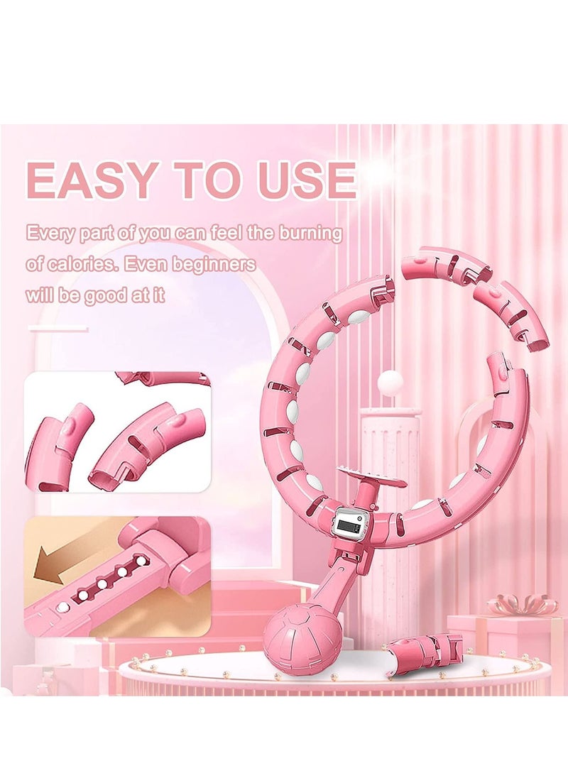 Arabest - Smart Hula Hoop, Hula Hoops for Adults Weight Loss Plus Size, Weighted Hula Hoop for Easy Removal Adjustable Massage with Smart Counter, Infinite hoop Adjustable Auto-spin Ball Weight - Image 1