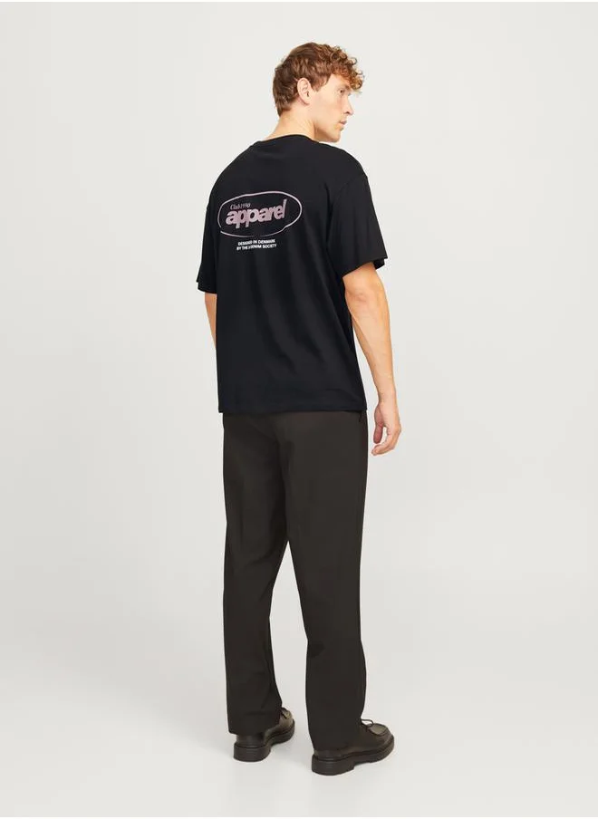 JACK & JONES Back Graphic Print Wide Fit T-Shirt