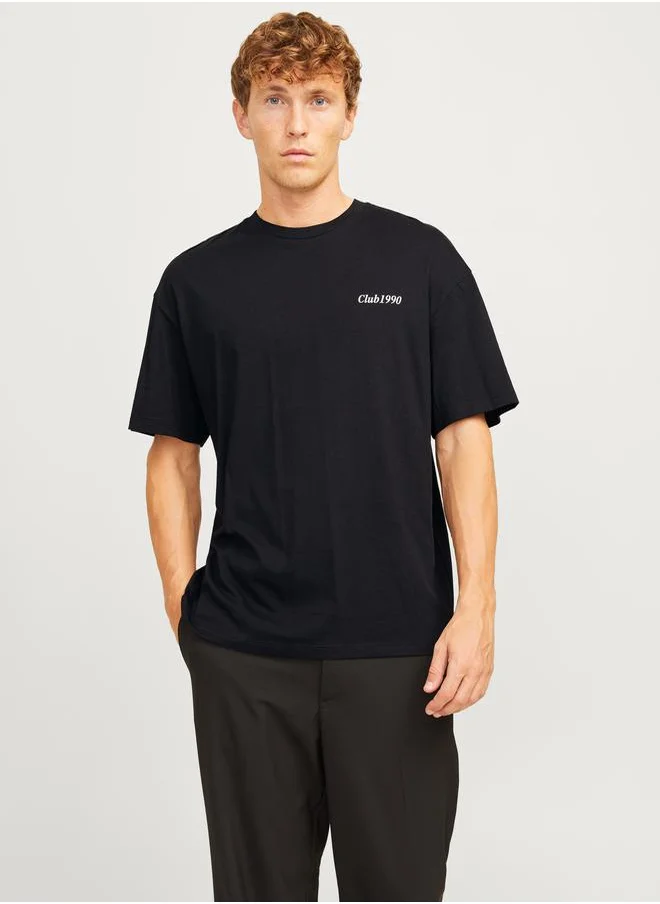 JACK & JONES Back Graphic Print Wide Fit T-Shirt