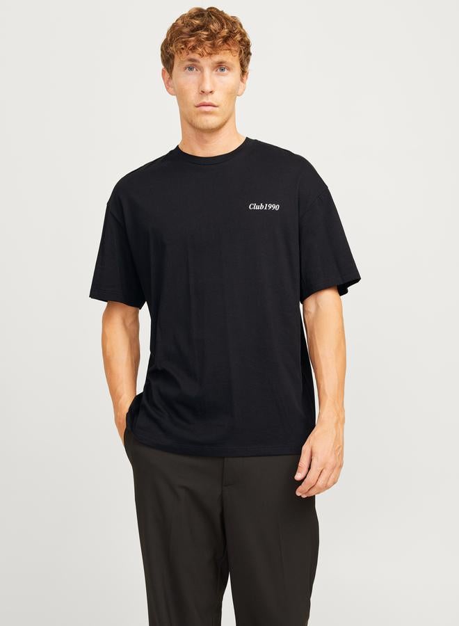 JACK & JONES Back Graphic Print Wide Fit T-Shirt  - Image 1