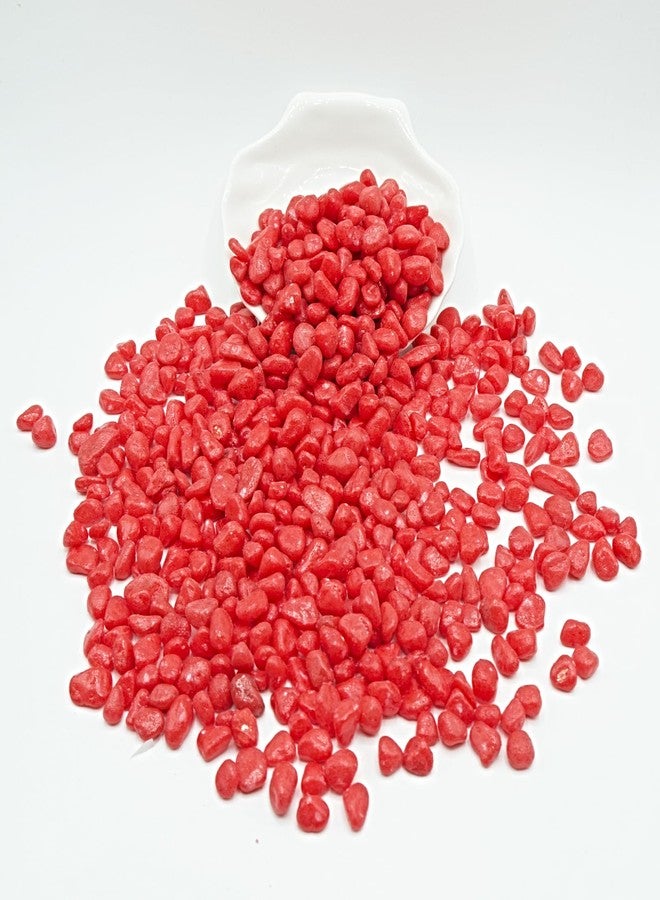 TACOLO Red Pebbles for Crafts, 0.9 Pound Natural Polished Aquarium Gravel, Decorative Pebbles for Indoor Plants, Turtle Tank, Vase, Succulents Cactus, Garden Landscaping - Image 4