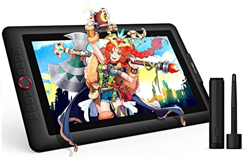 XP-PEN 156 Drawing Tablet with Screen XPPen Artist 156 Pro Tilt Support Graphics Tablet FullLaminated Red Dial 120 sRGB Drawing Monitor Display 8192 Levels Pressure Sensitive 8 Shortcut Keys - Image 1