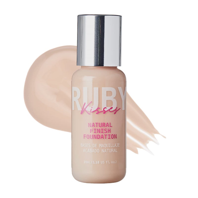 Ruby Kisses Liquid Foundation Medium Coverage Lightweight Natural Finish Face Makeup for All Skin Type Korean Makeup Fair Ivory