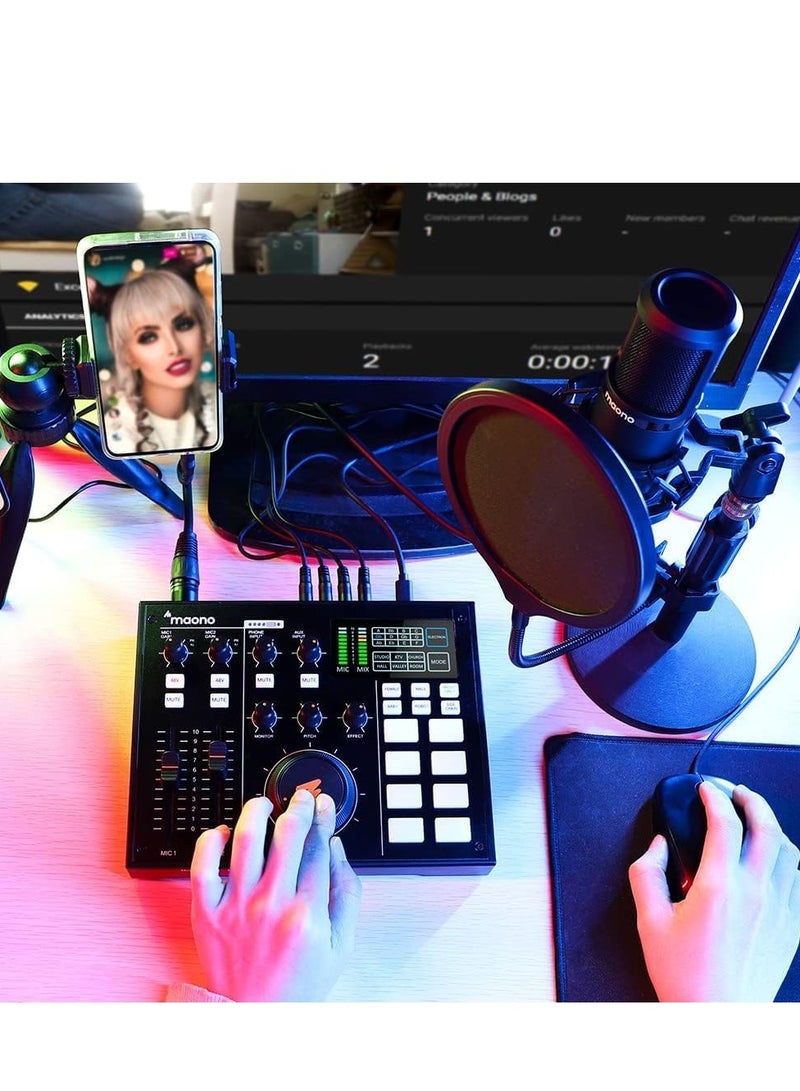 ماونو Maono Maonocaster AU-AM100 podcaster-Mixer - Image 4