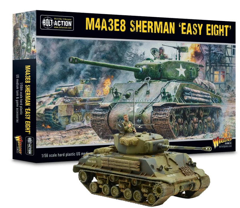 Warlord Games M4A3E8 Sherman Easy Eight 156 28mm Plastic Scale Model Tank for Bolt Action Highly Detailed World War 2 Miniatures for Tabletop Wargaming - Image 3