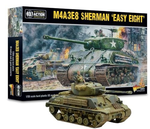 Warlord Games M4A3E8 Sherman Easy Eight 156 28mm Plastic Scale Model Tank for Bolt Action Highly Detailed World War 2 Miniatures for Tabletop Wargaming - Image 1